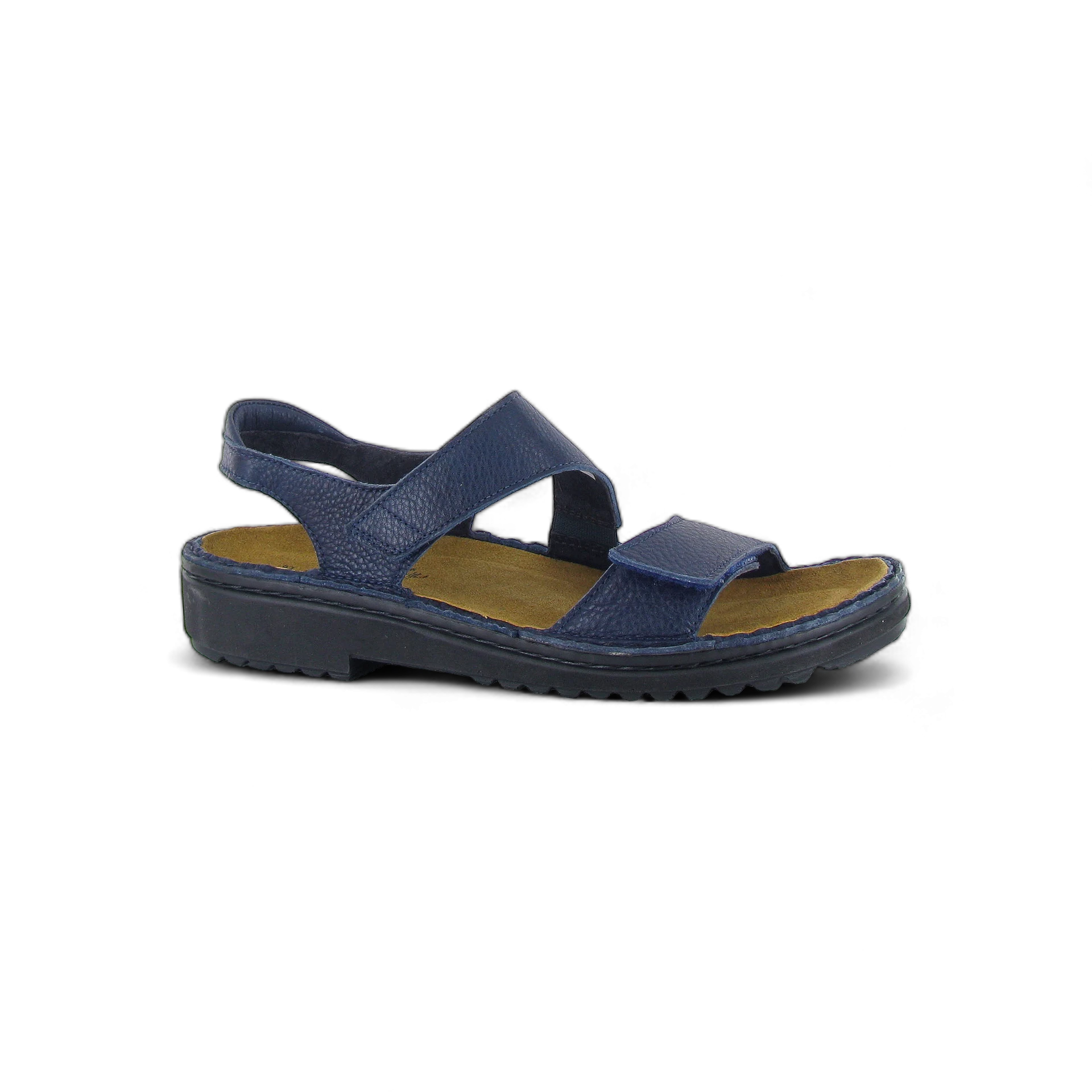 Naot Women's Enid Sandal – Adjustable Hook & Loop Straps With Cork Footbed